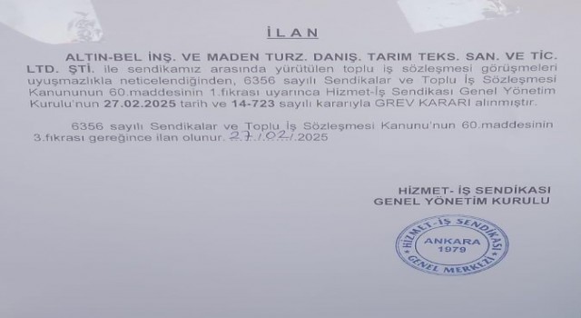 Altındağ Belediyesi, işçi greviyle yeniden gündemde