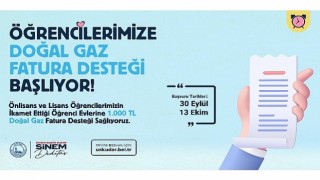 Üsküdar Belediyesi’nden öğrenci evlerinde kalan önlisans ve lisans öğrencilerine aylık doğalgaz fatura desteği.