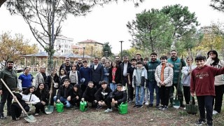 ”Millet Bahçesi’ne 30 fıstık çamı dikildi”